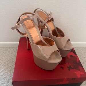 Pleasers sandals size 8, 7” heels